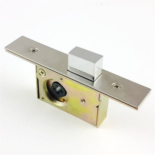 铝合金门隐形门锁 带钥匙双面锁 肯德基门锁有框玻璃门地锁落地锁