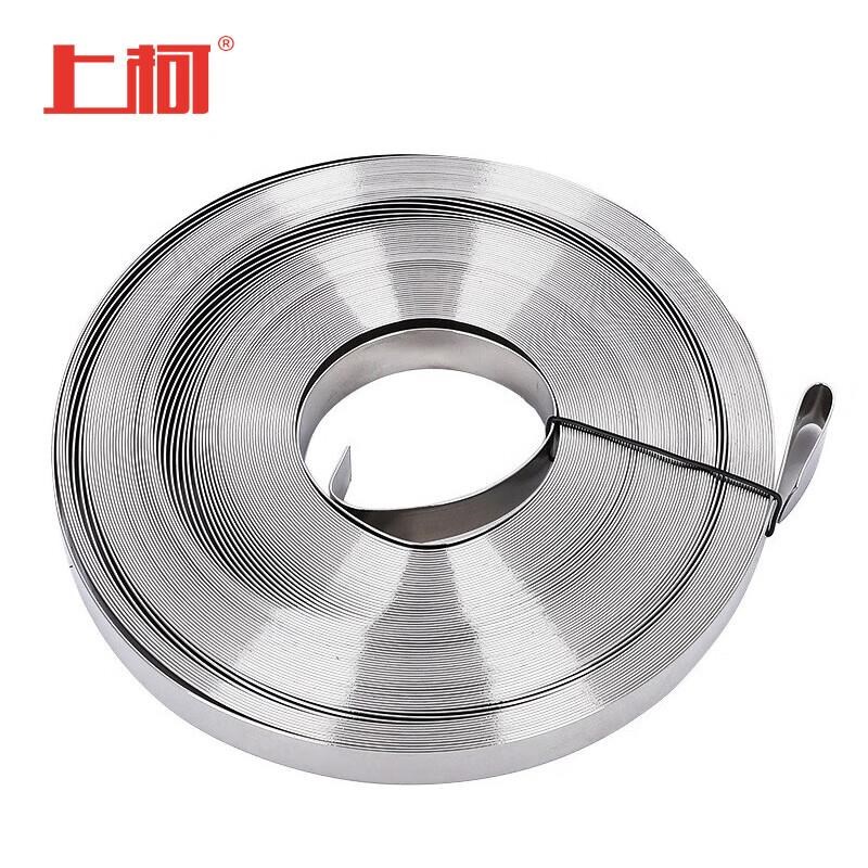 上柯304不锈钢盘带电缆桥架金属打包带电杆标牌抱箍9.5X0.4mmx50m