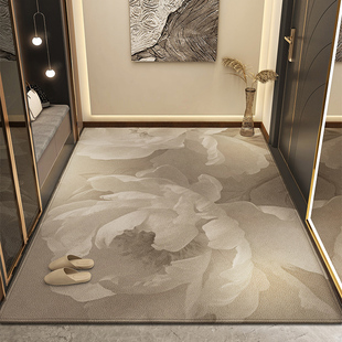 复古进门地垫除尘入户p门垫防滑家用客厅地毯可裁剪玄关耐脏高级