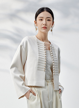 【时菲菲】商场同款秋季新品新中式廓形外套N018A43044