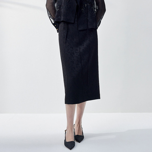 时尚 秋季 商场同款 百搭国风半身裙N167B43613 时菲菲