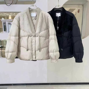 新品 冬季 商场同款 水貂鹅绒服N1010B34992 时菲菲