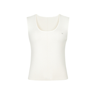 商场同款 春秋曲珠冰丝百搭针织背心NDY7A43466 时菲菲