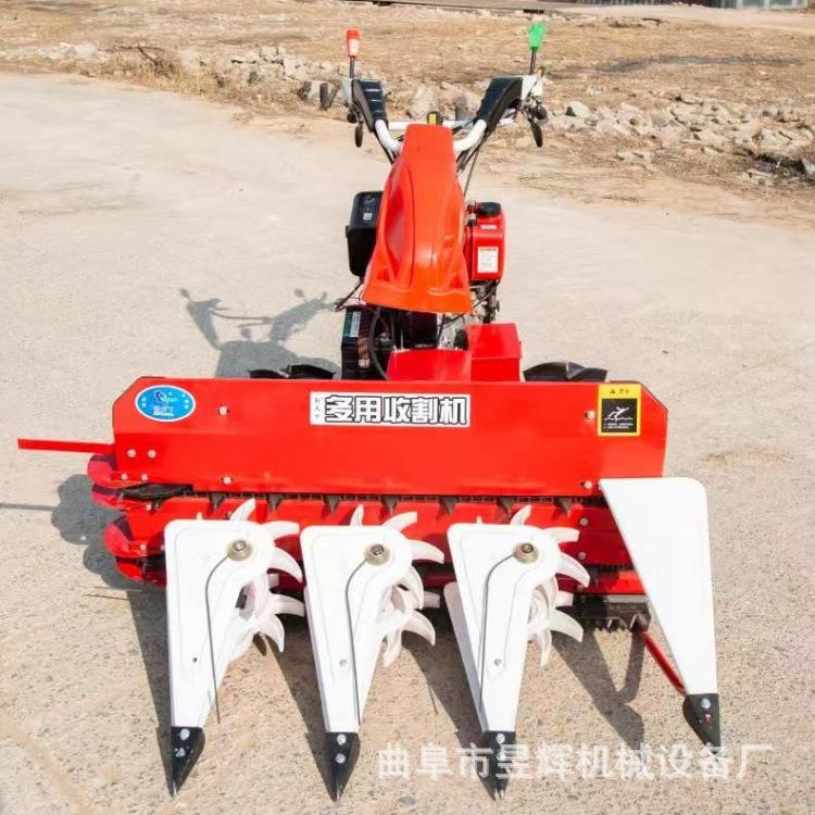 178柴油1米收割割晒机玉米秸秆高作物收割机辣椒油菜多行收割机