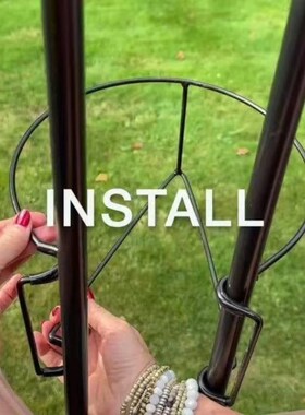 2024新款花架子阳台置物架栏杆花盆架护栏植物挂篮露X台竖杆悬挂