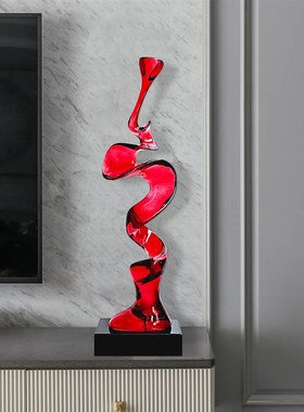 新款透明雕e塑电视柜客厅玄关装饰摆饰轻奢抽象家居雕塑艺术品摆