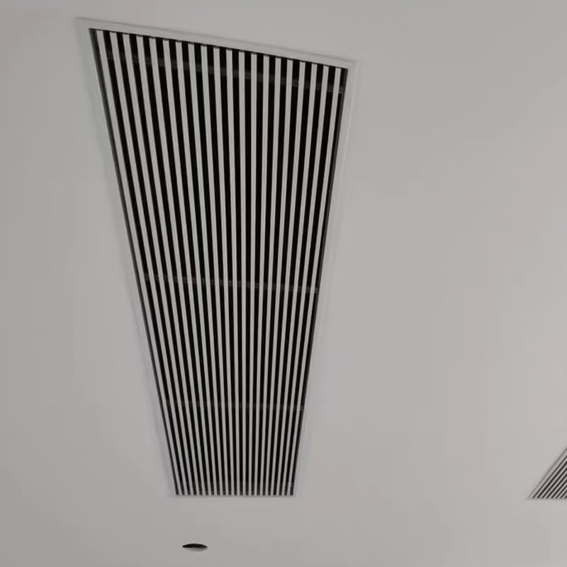 abs中央空调出风口格栅进回x风检修极窄边百叶无边预埋风管机面板