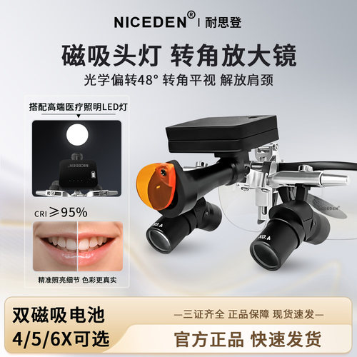 NICEDEN转角放大镜5W磁吸头灯
