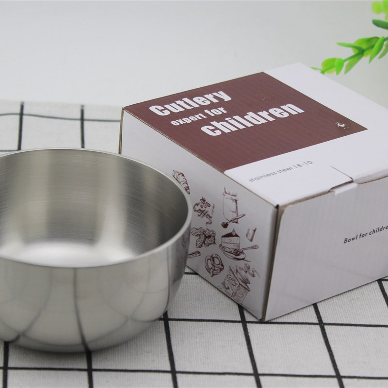 出口304不锈钢小碗儿童碗料理碗饭碗汤碗面碗 10.8CM单层厚碗