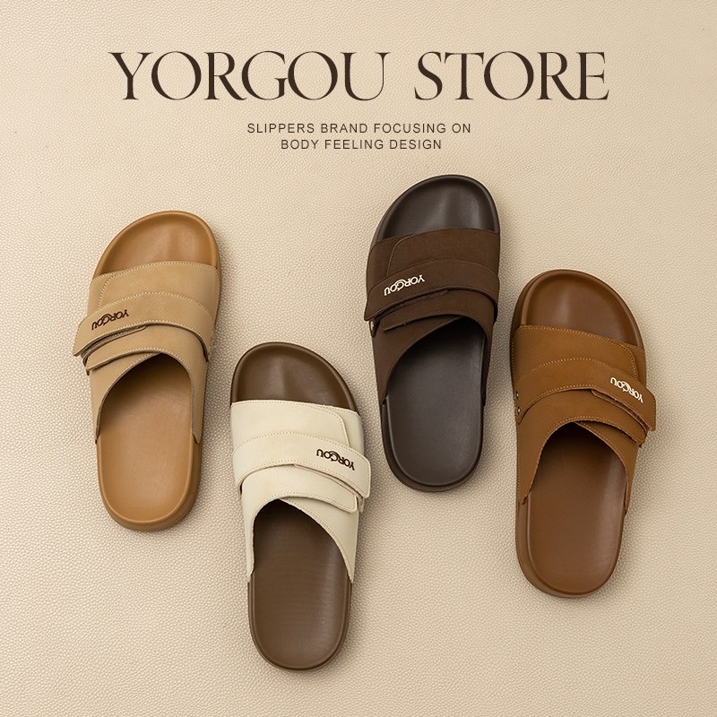 远港2025新款巨好看不累脚勃肯凉拖鞋女皮革休闲可外穿防滑夏天男