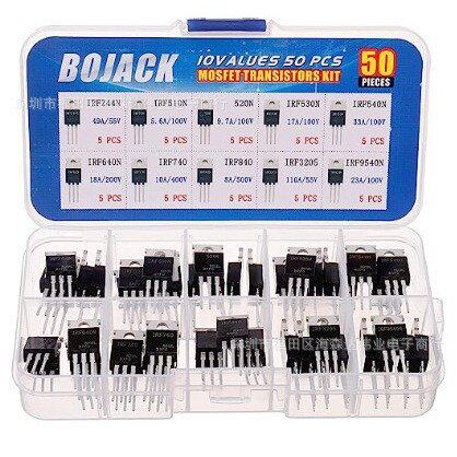 50PCS TO-220系列 MOS管 IRFZ44N IRF510N IRF540N IRF3205