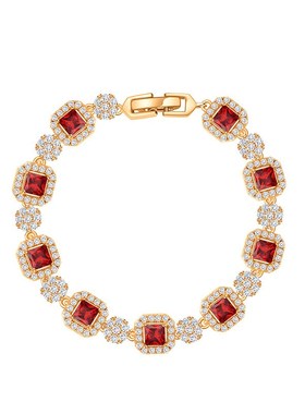 轻奢法式红色方糖手链女时尚小众设计感个性网红通勤W手链直播热