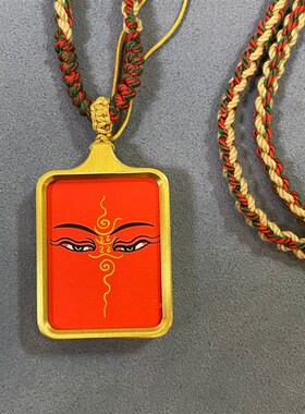 纯铜唐卡吊坠十二生肖八大守护神景区寺院纪念品批V发大黑天配饰