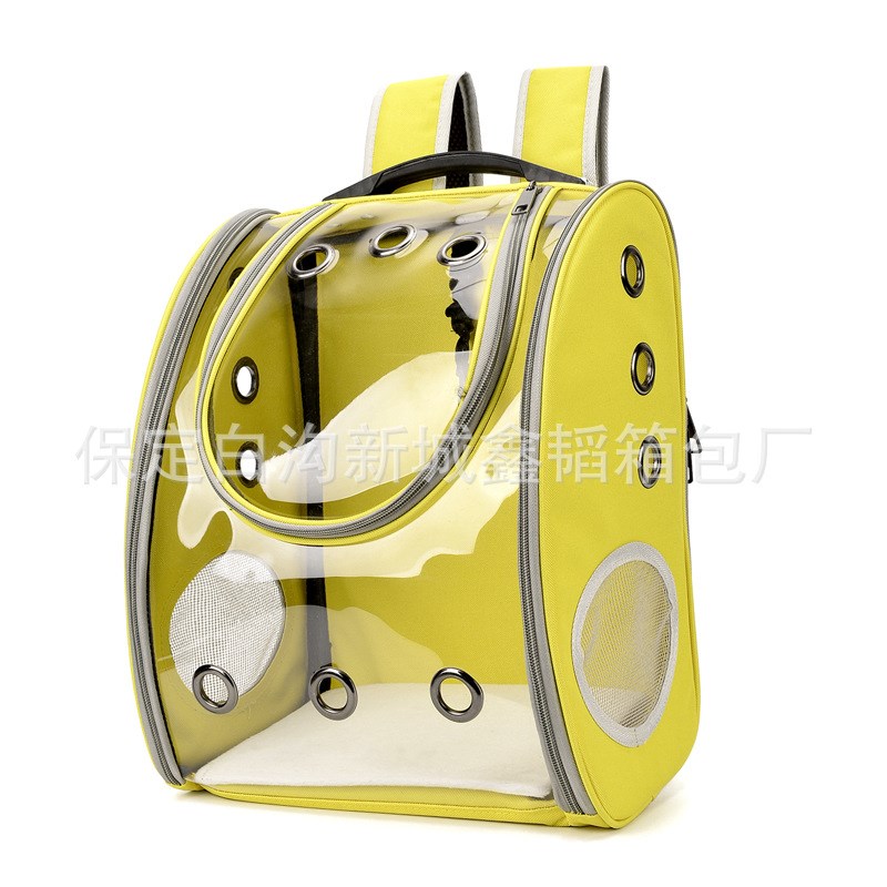 厂家直销外出猫包便携透明宠物包宠物外带透P气双肩背包一件代发