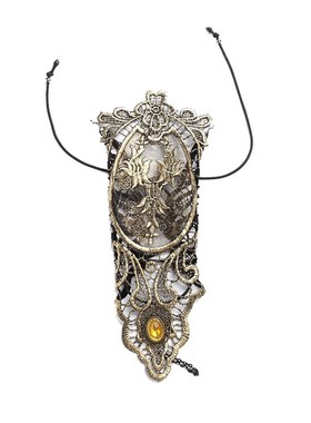 新款欧美热销f手饰配饰黑复古蕾丝手臂链女士礼服装饰搭配手链爆