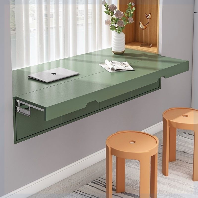 定制实木飘窗柜阳台储物柜抽屉窗台D升降式置物落地柜子写字书桌