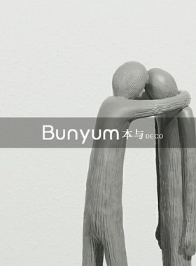 简约现代艺术树脂抽象人物雕塑摆C件家居桌面创意样板房间软装饰