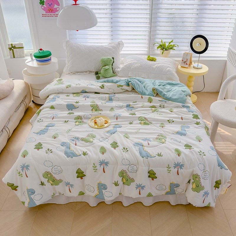 空调夏凉被A类超柔夏被薄被2025新款可机洗单双人宿舍儿童夏凉被