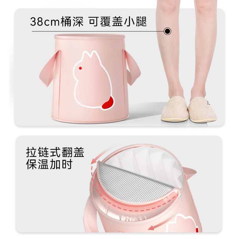 儿童泡脚桶过小腿可折叠非祛湿浸脚盆袋加厚家用足浴神器2575