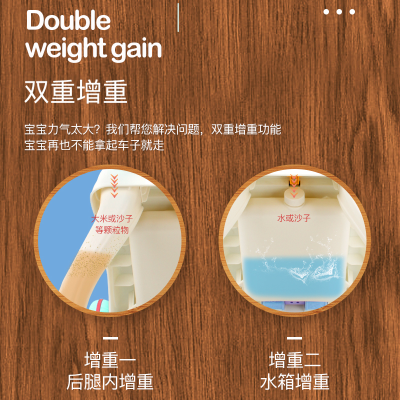 宝宝学步车手推车防侧翻婴儿学走路助步车学步推车玩具6-7-18个月