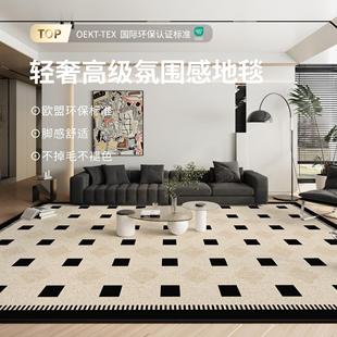 地毯客厅轻奢高级感卧室房间家用地垫免洗可擦简约室内床边毯全铺