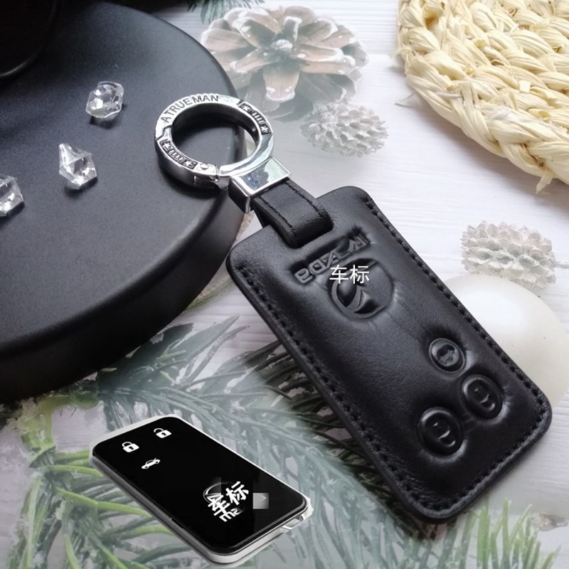 21款cx-4马自达钥匙套CXv5阿特兹昂克赛拉记念版真皮卡片包扣cx8