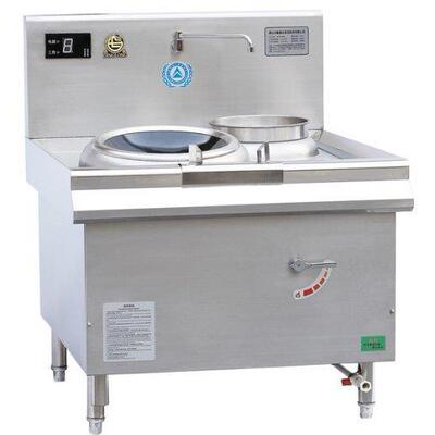 厂家豪利供应单头电磁小炒炉灶DLB-15KW-A商用商场食堂炒灶