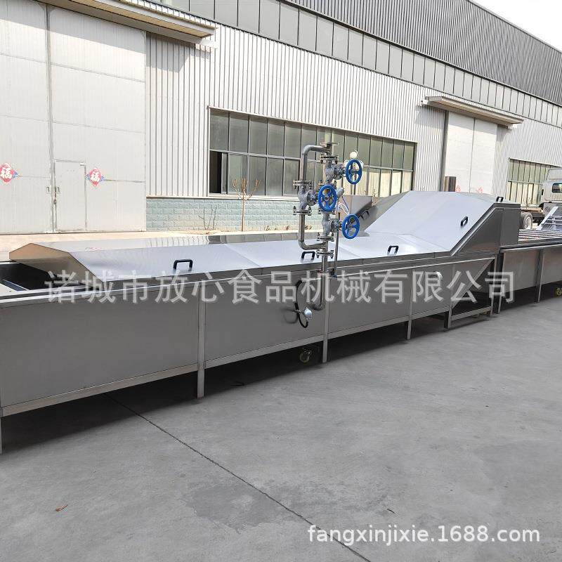 全自动SUS304玉米粒花生毛豆蒸煮机豆角菠菜油菜杀青蒸煮漂烫机