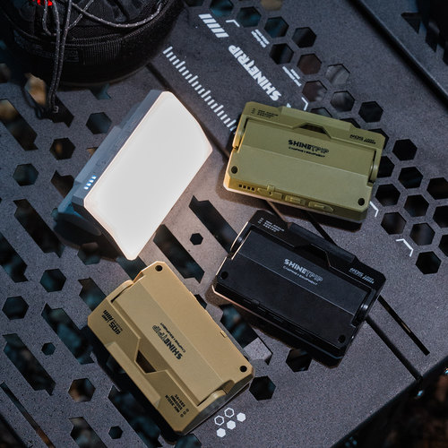 ShineTrip山趣户外露营灯卡片灯帐篷挂灯超长续航带1/4螺孔磁吸灯