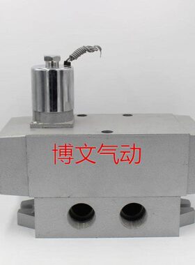 K25DH-25换向阀 二位五通单电控K25D-25滑柱式气动控滑电磁阀220V