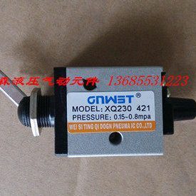 气动元件二位三通机械阀XQ230421 气控换向阀 拨动阀