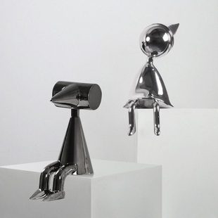 现简约纪念碑谷乌鸦公主艾达摆件家居样板房间客厅潮玩软装饰品