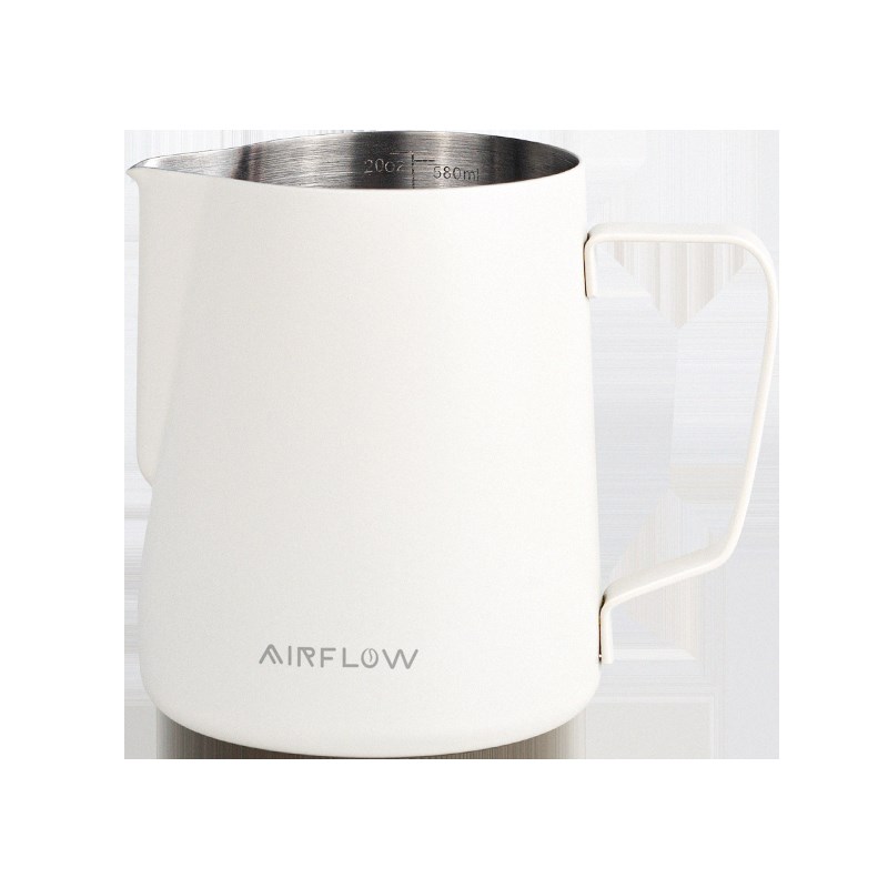 AIFLOW气流拉花缸尖嘴 不锈钢奶泡杯 带刻度打奶缸 咖啡拉花杯