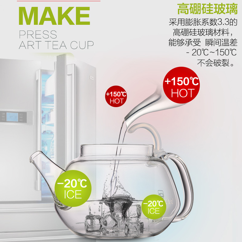 AC-12水果茶壶套装花茶壶下午茶茶具蜡烛加热花茶煮茶壶家用