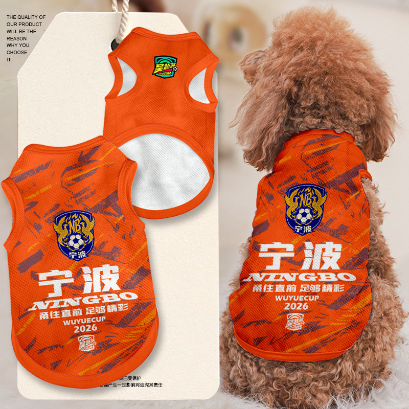2026吴越杯浙超浙江杭州宁波金华温州宠物背心狗狗猫咪衣服防掉毛