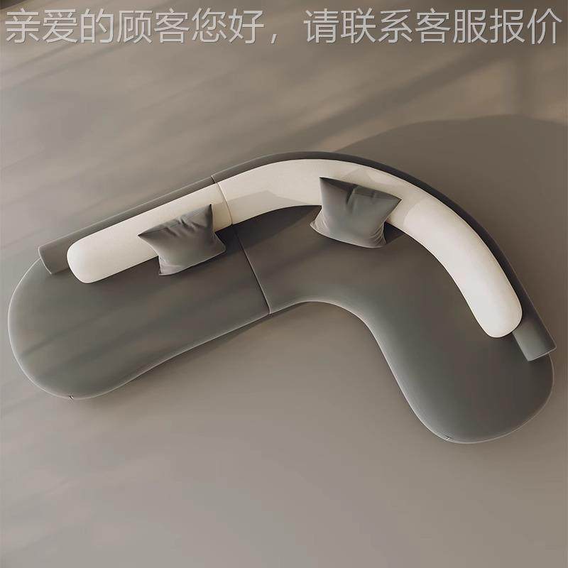 弧形转角沙发异形L型黑色酒弧形转角美容院办公售楼处室店休息接,住宅家具,布艺沙发,淘宝优惠券,粉丝福利购,淘宝优惠卷