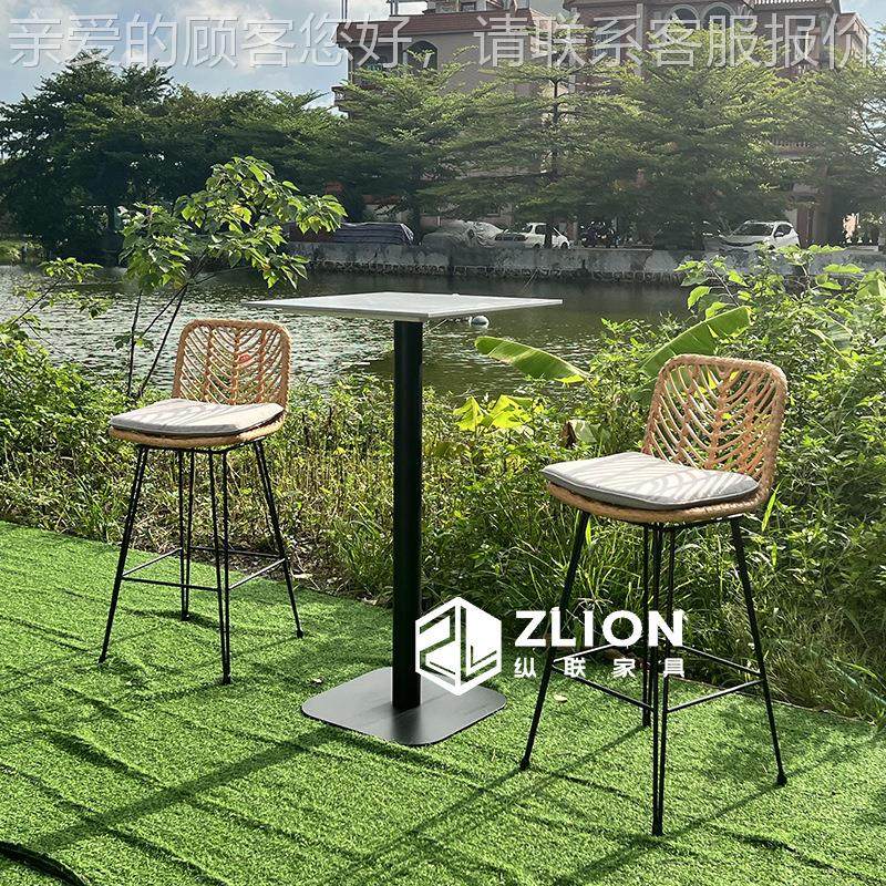 吧北欧户外22-8-5-2吧椅高脚酒藤编椅定制餐凳厅红咖啡厅手工编网,商业/办公家具,商用藤编家具,淘宝优惠券,粉丝福利购,淘宝优惠卷