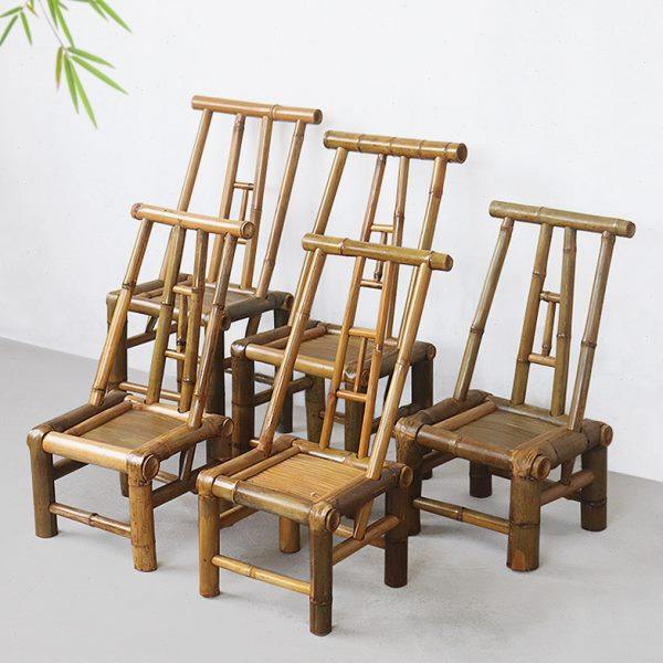 竹椅子靠背户外庭院竹桌椅竹凳子手工座椅竹编家用休闲竹茶几竹椅