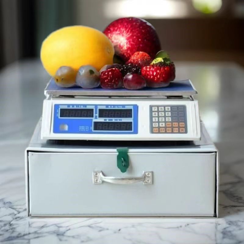 铁盒子抽屉d式钱箱锁可放称大容量特厚户外摆摊超市柜台免安装抽