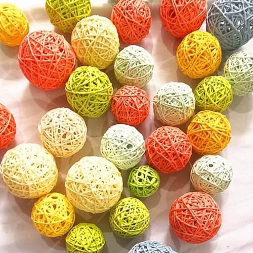 藤球彩色纸球家居摆设花环挂饰幼儿园环创吊饰配件教室走廊装饰品