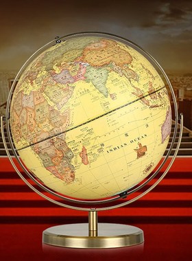 居装饰品地球仪摆件创意轻奢办公室书房办公桌酒柜现代家桌面摆设