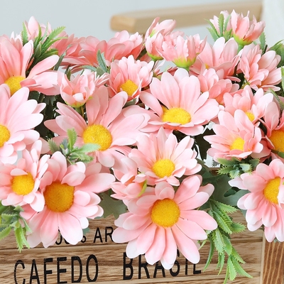 欧式实木栅栏仿真花假花家居客厅玄关花艺餐桌装饰花摆设茶几绢花