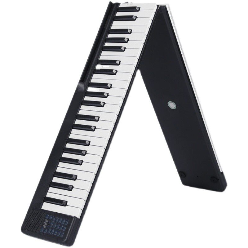 智能88键便携式可折叠电子钢琴初学入门儿童幼师家用练习键盘手卷