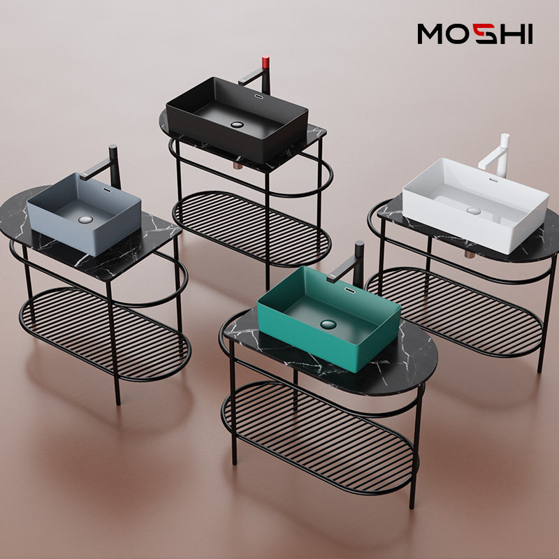 摩狮防溢水黑色洗漱台上盆洗脸盆洗手盆家用小尺寸单盆卫生间阳台