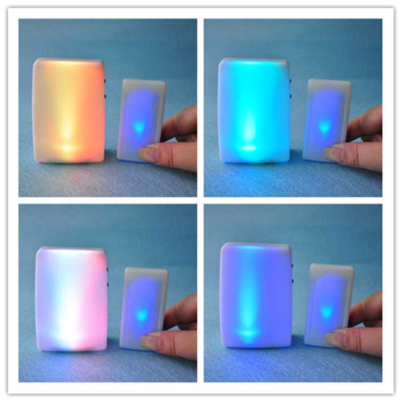 七彩无线遥控闪光门铃家用便携老年人耳聋背专用聋哑发光灯提醒玲