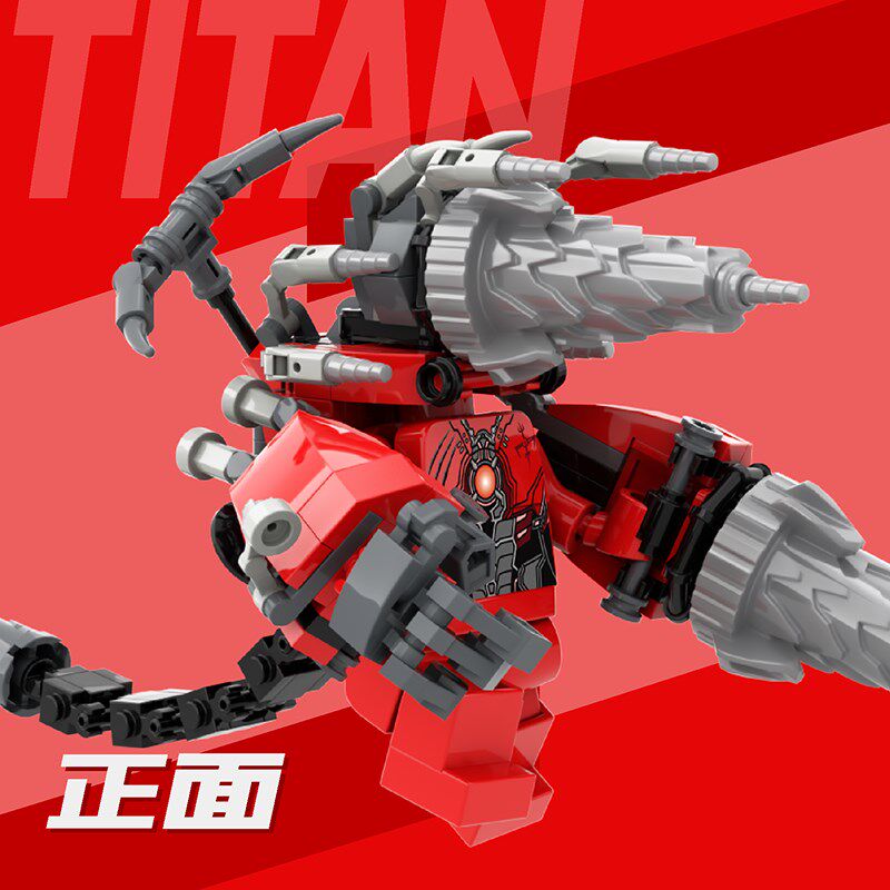 3.5倍超可动大号泰坦电钻人马桶人vs监控人益智拼装积木人仔玩具