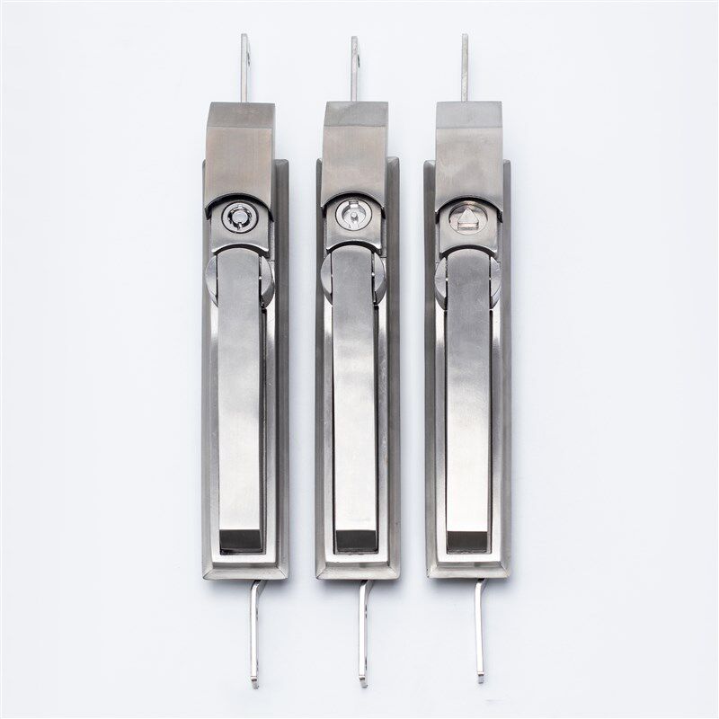 天地连杆锁MS830-1仿威图机柜锁电箱门锁一字三角弹子锁芯不锈钢