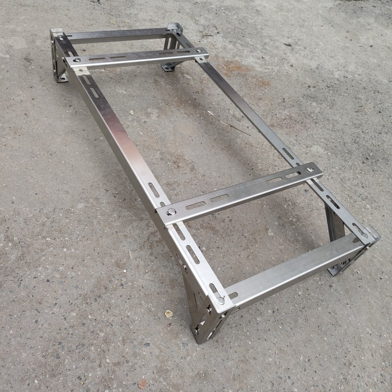 家用空调外机多台架不锈钢2.0厚1匹1.5P2匹3匹双层落地叠放通用架