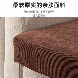 加厚灯芯绒沙发垫套抱枕靠垫靠枕套定制定做防尘防滑松紧拉链罩笠