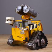 仿古金属铁皮模型瓦力WALL E储钱工艺品新婚房创意家居装 饰摆件